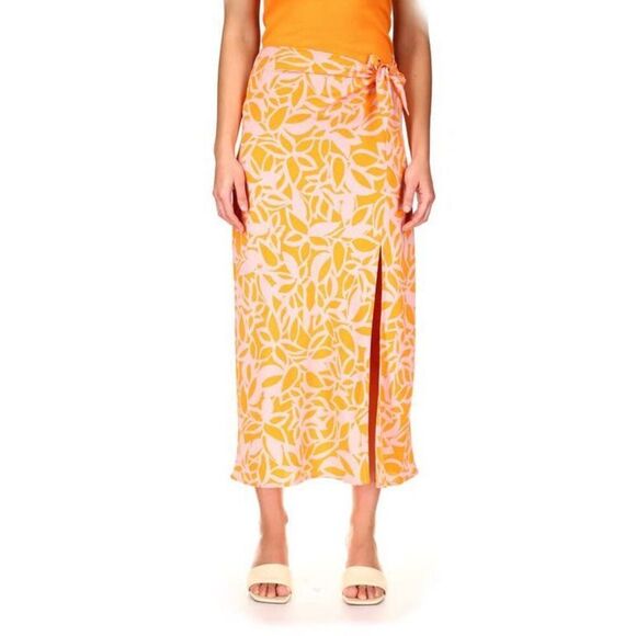 Beach to City Womens Recycled Polyester Printed MIDI Skirt Size S - Picture 1 of 3